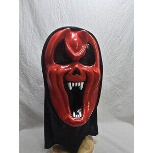 Vintage Funworld Devil Mask Red Evil Face Scream Easter Unlimited